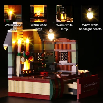 Led Šviesos rinkinys Lego Atostogų Charles Dickens Duoklė a Christmas Carol Išskirtinis 40410(LED Įtraukti Tik)