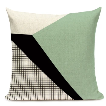Geometrinis Atogrąžų Pagalvė pagalvėlės Žalsvai Mėlyna Pagalvės Papuošti Modernus Turkio Žalia dekoratyvinės pagalvės derliaus pagalvėlių apvalkalus