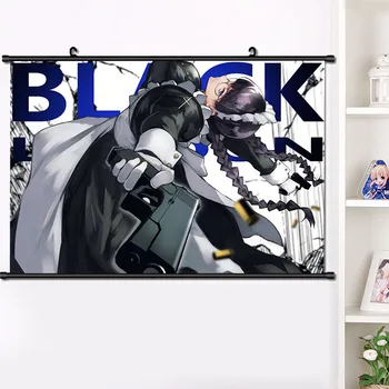 Anime BLACK LAGOON Revy Roko olandų Benny Balalaika Roberta Sienos Pažymėkite Freskos Plakatas Sienos Kabo Plakatas Namų Dekoro Dovanų 40×60 cm