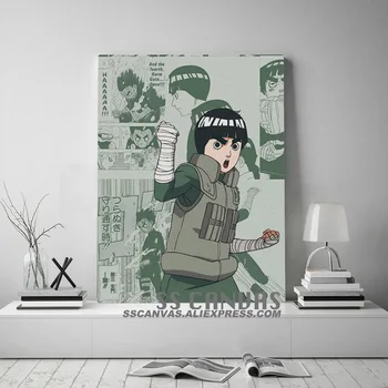 Rock Lee Naruto Anime Estetikos Drobės Tapybos Dekoro Sienos Menas Nuotraukas Miegamasis Tyrimas Namo Kambarį Apdaila Spaudinių Plakatas
