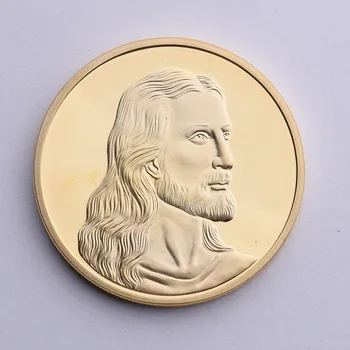 Aukštos Kokybės Jėzaus Prisikėlimo Auksą, Sidabrą, Monetas, Krikščionių Religijos Monetos Didmeninė Medalis