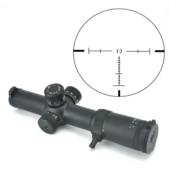 TOTEN 1-8x26 Pirmas Židinio Plokštumos Riflescope 1/10 MIL 1cm 0.1 MRAD Reguliuoti Tinklelis Optika 35mm FFP taikymo Sritis W/D 21mm Weaver Stovai