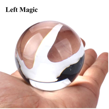 60 mm Akrilo Kontaktinis Žongliravimas Kamuoliu Magija Gudrybės Kristalų Ultra Clear Akrilo Kamuolys Manipuliavimo Žongliravimo kamuoliukus šalis