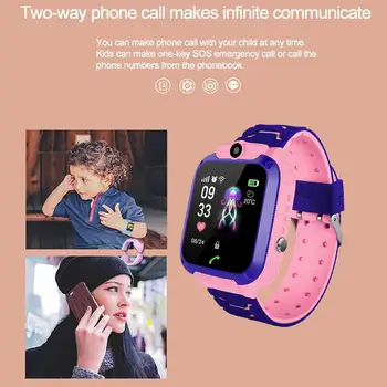 2020 Naujas BIBINBIBI Vaikai smart watchs creen kamera, touch IP67 Profesinės vandeniui SOS skambučio GPS padėties nustatymo telefono smart Žiūrėti