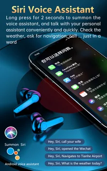 M19 TWS Bluetooth V5.0 Ausines Aktyviojo Triukšmo Panaikinimas Su LED Ekranu Nešiojamas Belaidis Touch Kontrolės Ausinių TWS Ausinių