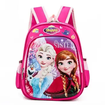 Disney Kuprinę, Sušaldyti 3D Krepšiai, Kuprinės Mokykla Mergaitėms Vandeniui Vaikas Elsa Multi stiliaus Knyga maišelį Vaikai Krepšys, Kuprinė