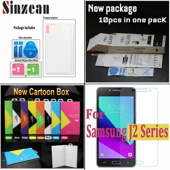 Sinzean Samsung J2 Pro 2018 Grūdintas Stiklas J2 Premjero 2.5 D Screen Protector Kino mažmeninės prekybos paketas(Didmeninė 100vnt/lot)