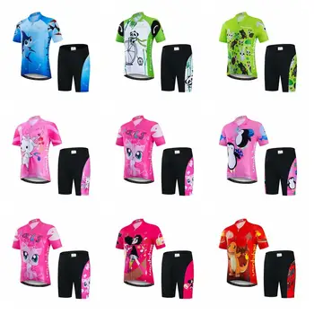Vaikai Dviračių džersis Nustatyti 2019 Dviračių Džersis Kelnės Vaikams, Kelių Kalnų MTB Dviračiu Maillot Ropa Ciclismo Top marškinėliai apačioje kostiumai
