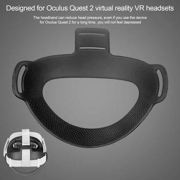 TPU VR Priedai Galvos Dirželis Putos Padas Oculus Quest 2 VR Šalmas Ausinių Pagalvėlės Lankelio Tvirtinimo neslidus Slėgis-sumažinti Kilimėlis