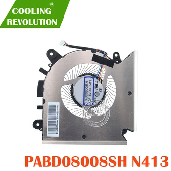 Naujas originalus cpu aušinimo ventiliatorius MSI GF63 16R1 16R2 ventiliatorius aušintuvo radiatoriaus PABD08008SH DC 5V 1.0 A N413