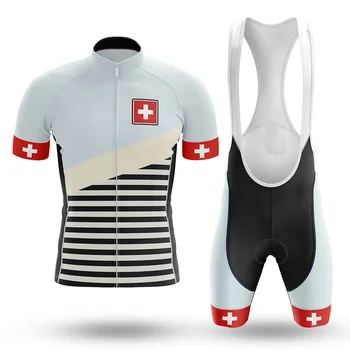 2020 Naujų Šveicarijos Nacionalinės Vėliavos Raudonos Spalvos Kostiumas Vasarą Dviračiu Vienodas Kalnų Lenktynių Sportiniai, Dviračių Džersis
