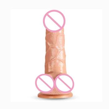 S/M/L Dydžio Tikroviškas Dildo Varpos Super Minkštas Lankstus Dildo Su Siurbtuko Dirbtinis Penis Sekso Žaislai Moterims Masturbator