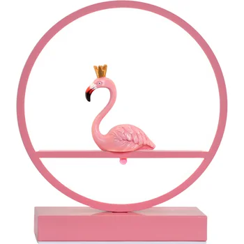 Romantiška Flamingo Stalo Lempa Swan Lentelė Šviesiai Rausvos spalvos, Dekoro Lempos Kūrybos Naktiniai staleliai, Lempa Nuotolinio Valdymo Šviesos Vestuvių Kalėdų Dovana