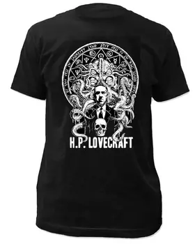 2019 Naujas Mados H. P. Lovecraft - Poveikio Originalus, Juoda T-Shirt - Nauja Palaidinukė