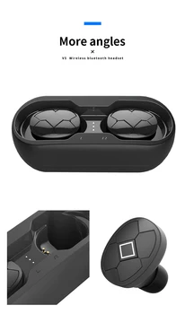 V5 TWS Belaidžio Bluetooth5.0 Ausines HIFI Stereo Muzikos, Sporto Ausinių Ausinės Žaidimų Ausinės Su Mikrofonu Dropshipping