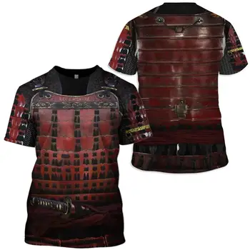 Viduramžių kario šarvai 3D Atspausdintas tamplieriai Vyrų marškinėliai Harajuku vasaros Trumpas rankovės marškinėliai, Unisex Atsitiktinis marškinėliai viršų