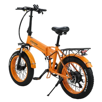 20 colių Elektrinis dviratis 500W4.0 riebalų padangų elektrinis dviratis sulankstomas beach cruiser mopedas lankstymo 48v 12.8 AH ličio baterija