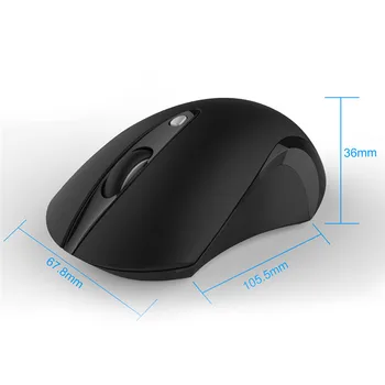 Silent Wireless Mouse 2.4 G Ergonomiškas Pelės 1600DPI Begarsis Mygtukas Optinės Pelės kompiuterinę Pelę su USB Imtuvas KOMPIUTERIUI Laptopo