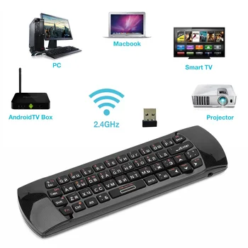 Rii i25A 2.4 G Mini Klaviatūra Oro Pelė, Nuotolinio Valdymo pultas Su Ausinių Lizdas Smart TV 
