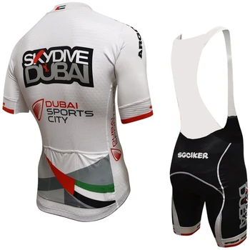 SGCIKER Pro komandos Skydive DUBAI dviračių jersey rinkiniai vasaros Dviračių maillot kvėpuojantis MTB Trumpas rankovės dviratį medžiaga Ropa Ciclismo