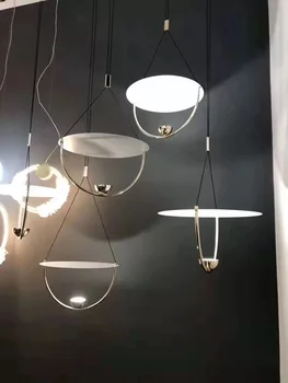 Naujas LED Sieniniai šviestuvai Art Dizaino Restoranas Salonas Salė Biuro priedai veltiniams, vilna Lempa Miegamajame Kabo Lempa Deco Loft Šiaurės Lova Šviesos