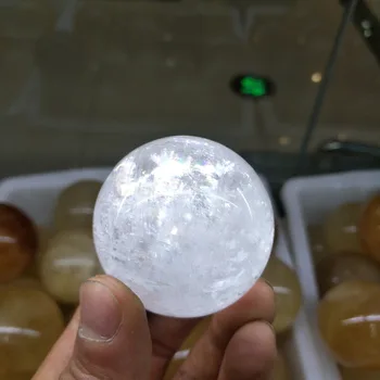Nemokamas pristatymas karšto grynas natūralus balti kalcito kristalo kamuolys, kaip vestuvių apdaila, baldai, papuošalai
