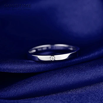 Vestuvių Žiedas Sidabro Papuošalus 925 Sidabro Žiedas Juostose Jubiliejų, Porų Žiedus, Graviruoti Vyrų / Moterų Valentino Dieną