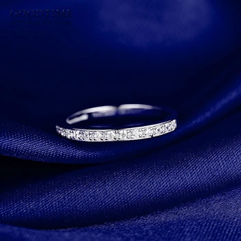 Vestuvių Žiedas Sidabro Papuošalus 925 Sidabro Žiedas Juostose Jubiliejų, Porų Žiedus, Graviruoti Vyrų / Moterų Valentino Dieną