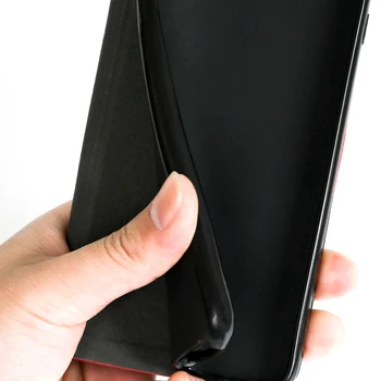 Prabanga PU Odos Atveju Motorola Moto G8 Galia Flip Case For Motorola Moto G8 Galia Telefono dėklas Minkštos TPU Silikoninis Galinio Dangtelio