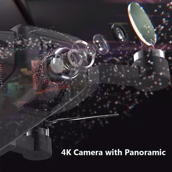 DIDELIS DIDELIS ŽENKLAS 4K Drone FPV Su 1080P HD vaizdo Kameros GPS VIO Padėties nustatymo Smart Gimbal Fotoaparato Rėmas Sulankstomas RC drohne VS Kibirkštis
