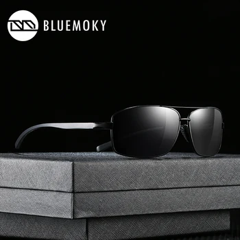 BLUEMOKY Markės Aliuminio Poliarizuota UV400 Akiniai nuo saulės Classic 