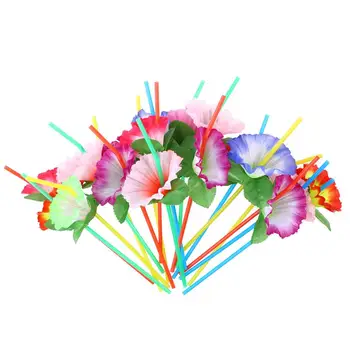 20Pcs Gėlių Bendable Geriamojo Šiaudelius Dekoratyvinio Vienkartinio Šiaudelius Šalies Stalo Puošimas, Vestuvių Gimtadienio Prekes