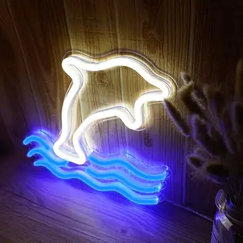 Spalvinga Neoninės Lempos USB Powered Baras Šalies Sienos Kabo LED Neonas Pasirašyti Šviesos Kalėdos Parduotuvės Langas Meno Miegamojo Puošmena Žibintai