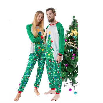 Suaugusiųjų Vaikų Kalėdos Šalis, Naktiniai Drabužiai Nustatyti Kalėdų Pižama Nustatyti 2 Gabalas Sleepwear Medvilnės Suaugę Vaikai Sleepwear Šeimos Derinti Drabužius