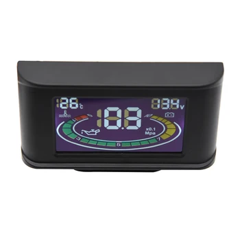 Naujas LCD 3 I Automobilio Vėžės Įtampos Indikatorius Voltmeter Vandens Temperatūros Indikatorius +10mm daviklis Alyvos Slėgio Daviklis NPT 1/8 jutiklis 12V/24V