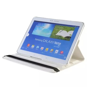 Apversti PU Odos Stovėti Atveju 360 Laipsnių Tablet Smart Cover For Samsung Galaxy Tab Pro 10.1 T520 T521 T525 SM-T525 Atvejis #Q