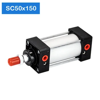 SC50X150 50mm Pagimdė 150mm Insulto Mažas Stūmoklio Pneumo Dvigubo veikimo Pneumatinių Slėginių Lazdele SC Cilindras