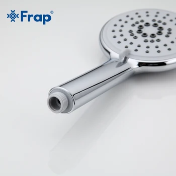 Frap Tris Padarinių Vandens taupymo Apvali dušo galva ABS plastiko ranka laikykite vonia, dušas, Vonios Reikmenys F007