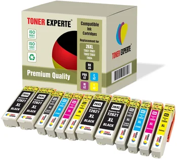 TONERIO EXPERTE® Suderinama 26 26XL T2621 Premium Rašalo Kasetės Epson Expression Premium