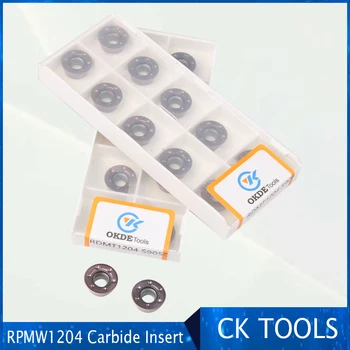 50Pcs Frezavimo RPMW1003 RPMW1204 Karbido įdėklai Pjovimo Įrankis CNC EMĮ veido malūnas cutter nerūdijančio plieno medžiagos