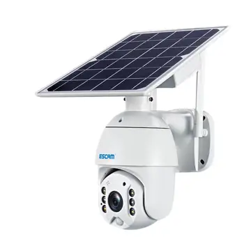 ESCAM QF280 1080p Wifi Versija Shell Saulės Apsaugos Kameros, Stebėjimo Vandeniui vaizdo Kamera Smart Home dvipusis Balso Ne Baterija