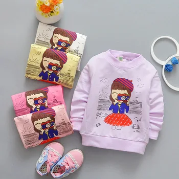 2020 Ins Naujas Mergaičių Marškinėlių 0-3years Kūdikių Sweatershirts Mados Kūdikių Drabužiai.