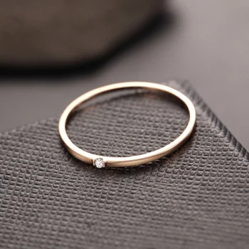 Gamtinių deimantų Žiedas 18k Gryno Aukso Klasikinis Mergina dovana Moterims Karšto Pardavimo Šalies Mados Naujų 2020 Nuolaida gražus, Geras Žiedai Didmeninė