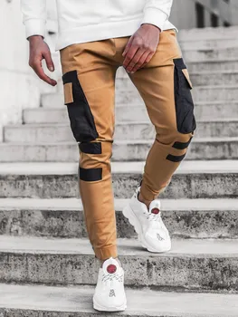 Rudens Mados Vyrų Kelnės Hip-Hop Haremas Poilsiu Ziajać 2020 Naują Atsitiktinis Kelnės Mens Fitneso Kelnės Kietosios Multi-Pocket Sweatpants