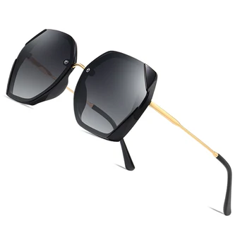 AOFLY PREKĖS ženklo Moterų Akiniai nuo saulės, Poliarizuoti Prabangos Dizaineris Negabaritinių Rėmo Gradientas Objektyvas Aikštėje Saulės akiniai Moterims UV400 Akiniai