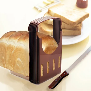 Praktinių Duonos Pjaustyklės Reguliuojamas Bagel Cutter Taurę Peilis Duonos Kepalas Cutter Sumuštinių Pjaustymo Įrankis Lankstymo Maker 
