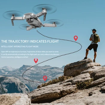 E88 WIFI FPV Drone Su Plataus Kampo HD 720P/1080P/4K vaizdo Kamera, Sulankstomas Aukščio Laikyti Patvarus RC Quadcopter Orlaivių Selfie Drone