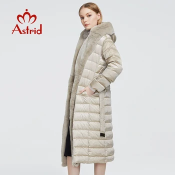 Astrid 2020 Nauji Žieminiai moteriški paltai moterims ilgas šiltas parko Striukė su Triušio kailio gaubtas didelių dydžių moteriška drabužių Dizainas ZR-7518