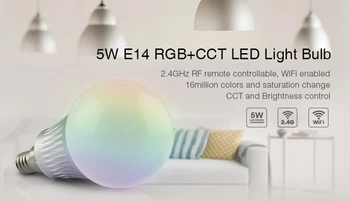 Mi Šviesos Pritemdomi Led Lempučių Lempa 4W 5W 6W 9W 12W E27 E14 GU10 MR16 RGBW RGBWW/RGB BMT 2.4 G Nuotolinio valdymo pultelis patalpų apšvietimas