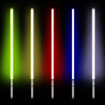 RGB Lightsaber 16 spalvų keitimas Jedi Sith Šviesos Saber Force FX Apšvietimo Sunkiųjų Dueling lightsaber Įkrovimo Metalo Rankenos